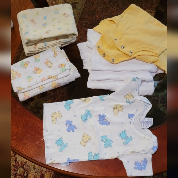 Infant onsie short sleeve. Long sleeve tshirts. Most unused. - Picture 2 of 3